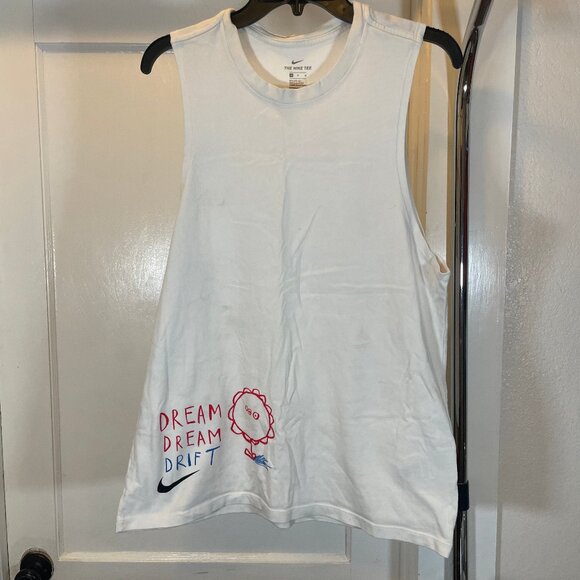 Nike x Flabjacks Dream Dream Drift Dri-Fit Tank Top White RARE - Picture 2 of 4